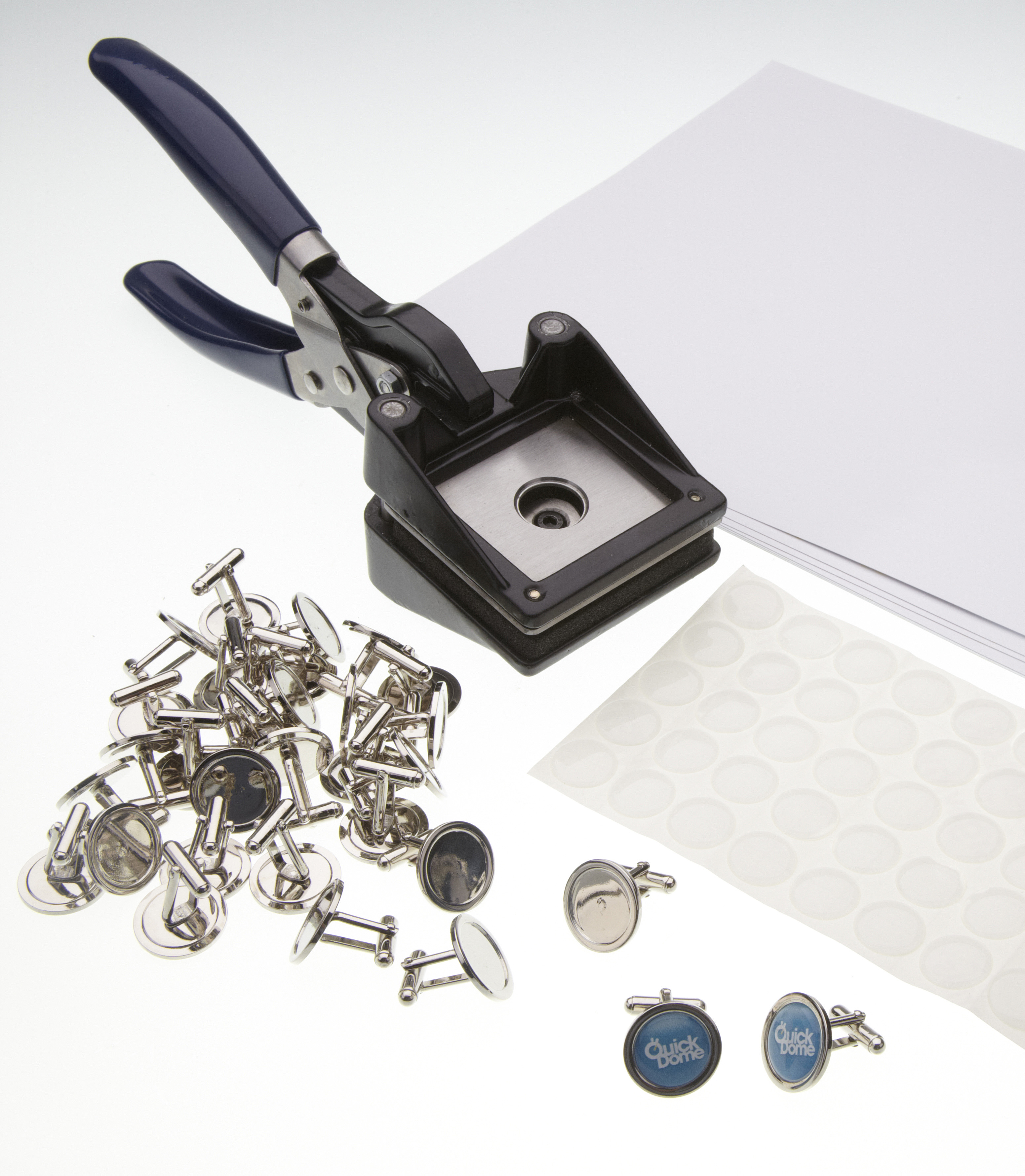 Cufflink Kit Makes 50 16mm Cufflinks (25 Pairs)