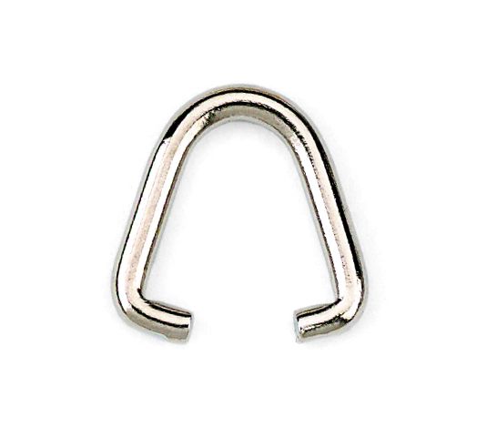 13mm H x 15mm W Triangle 1.4mm wire. Nickel Plated