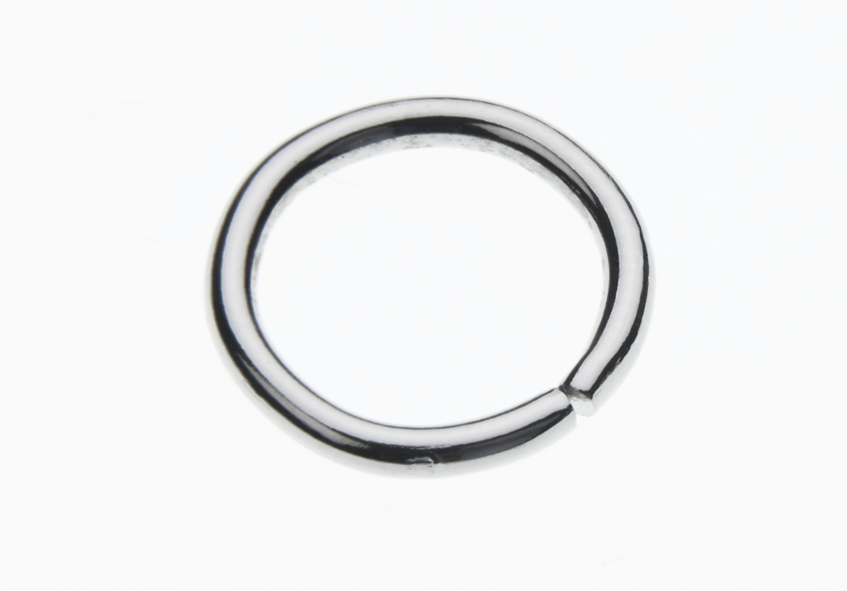 12.0 X 1.2mm Steel  Jump Ring Nickel Plated