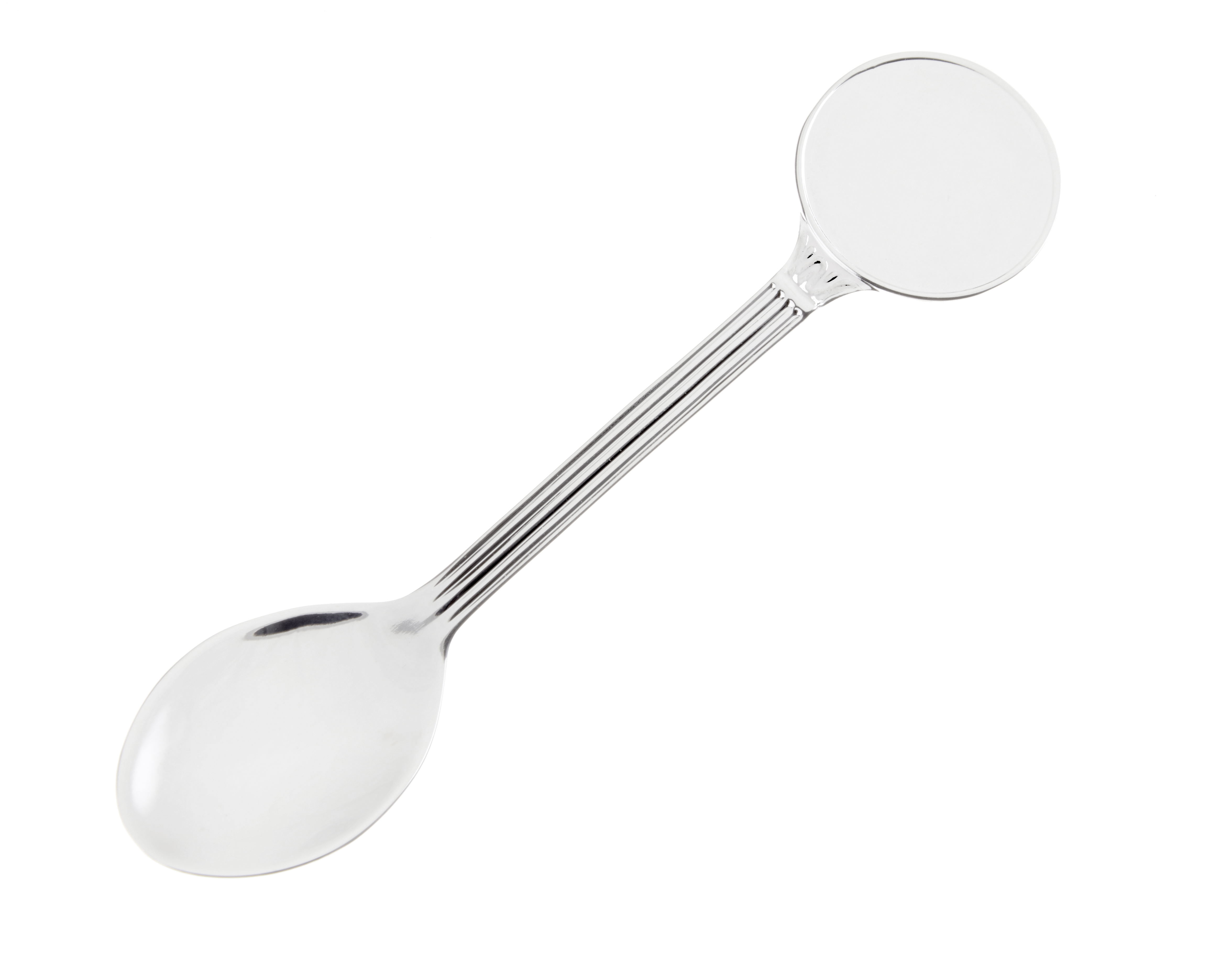120mm Souvenir Spoon with 25mm insert silver plated