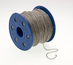 Nickel Plated Link Chain On 100m Spool
