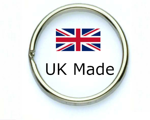 24mm Split Ring Nickel Plated BRITISH MADE