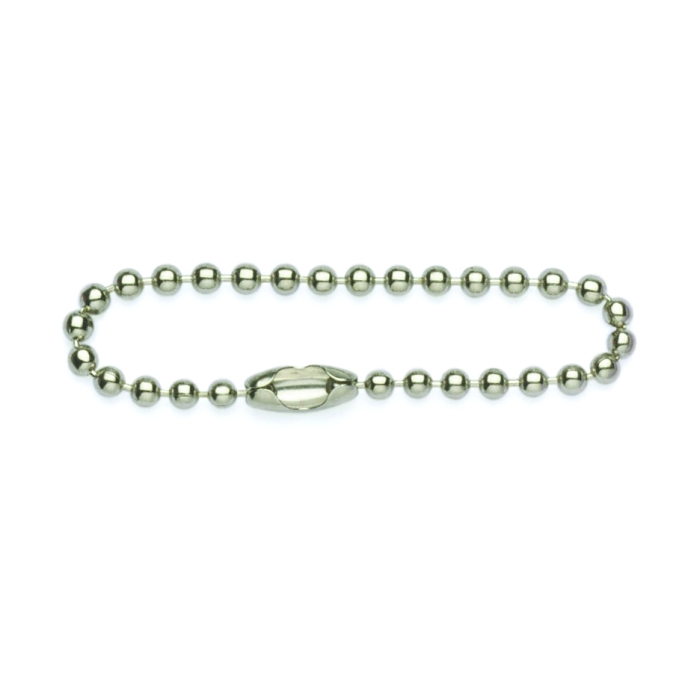 2.4mm x 150mm (6 Inch) Stainless Steel Ball Chain and Connector