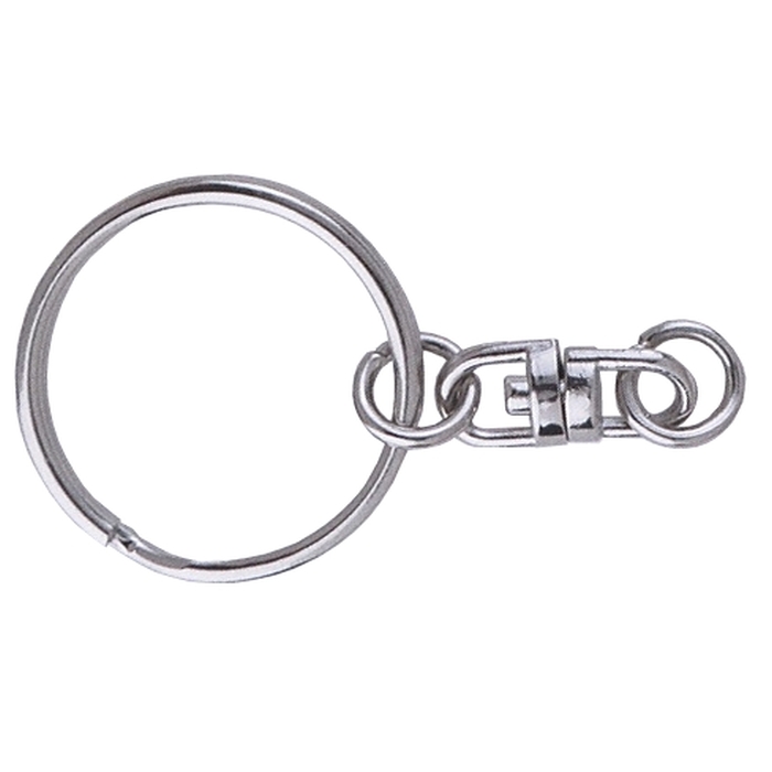 Dog Tags Nickel Plated Pack of 20, 50 and 100 Lanyard Ring Key Chain Ring Connectors Keyrings Gemlady 38mm Steel Split Ring 