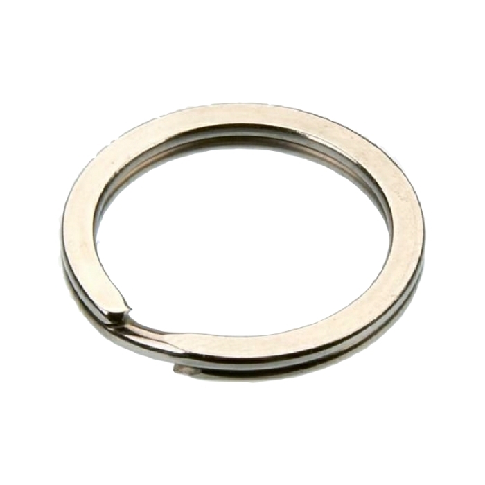 25mm Flat Split Ring Nickel Plate