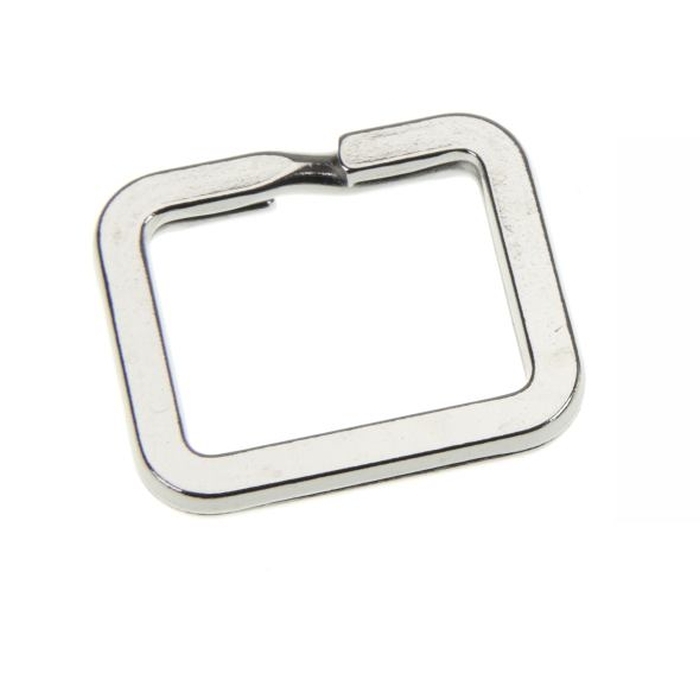 Rectangular Splitring 28 x 24mm Nickel Plated