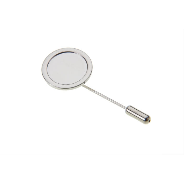 Stick Pin And Protector With 16mm Pad Nickel Plated