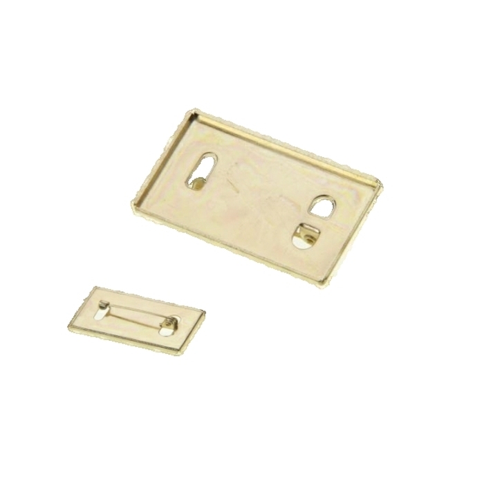 33 X 20mm Brooch Back Gilt Plated
