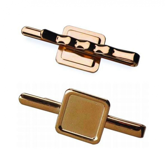 Tie Slide With 16mm X 16mm Pad Gold Plated