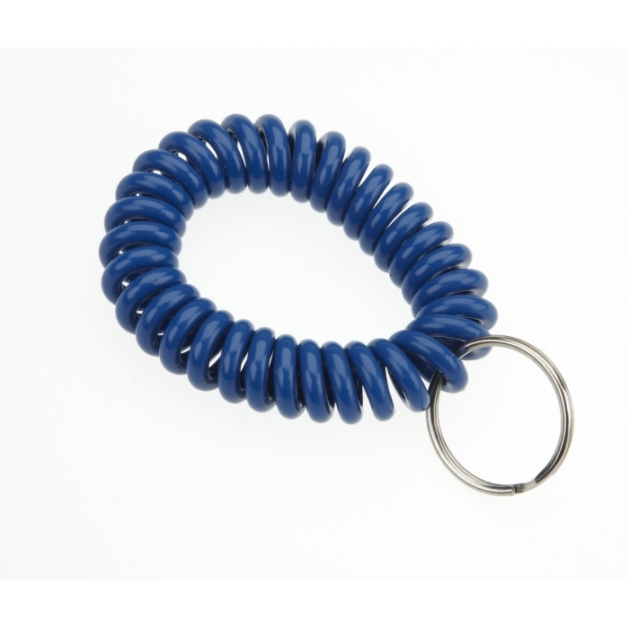 Plastic Wrist Coil With 25mm Splitring Blue