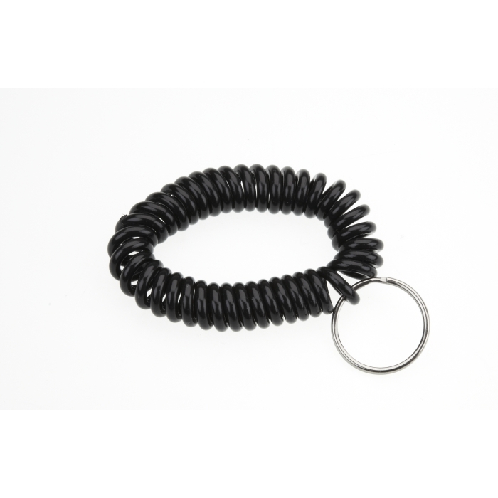 Plastic Wrist Coil With 25mm Splitring Black **From £10.00/100**