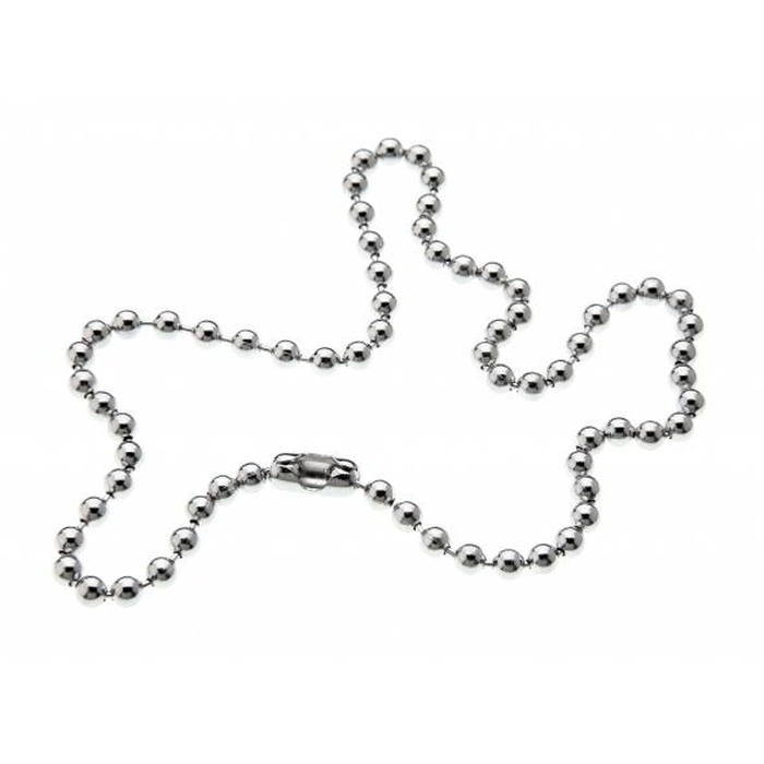 4.5mm Ball Chain 17 Inch Long With Connector Tin Plated **From £15.00/100**