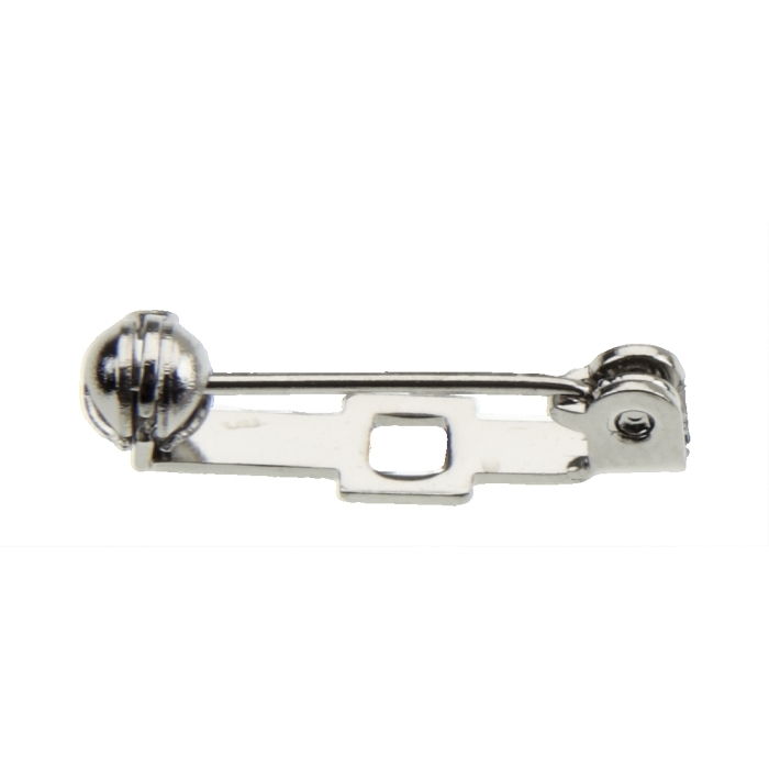 20mm Brooch Pin Square Hole Nickel Plated **From £1.10/100**