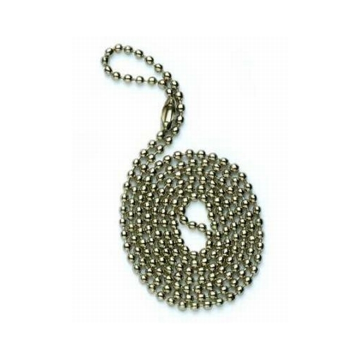 2.4mm x 27 Inch (685mm) Ball Chain With Connector Tin Plated